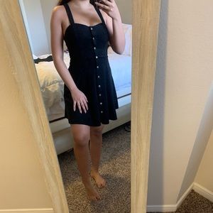 Black suede dress, WORN ONCE
